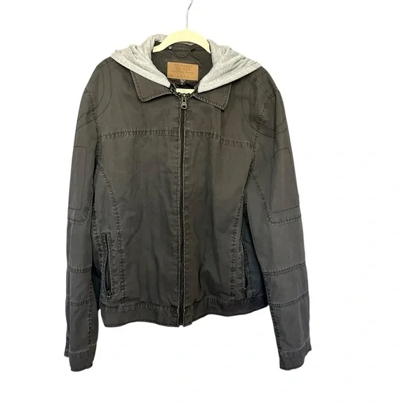 Guess Men’s Jacket with Detachable Hoodie Size XL - Picture 1 of 14